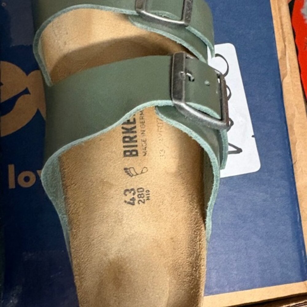 Like new Birkenstocks in cool green color